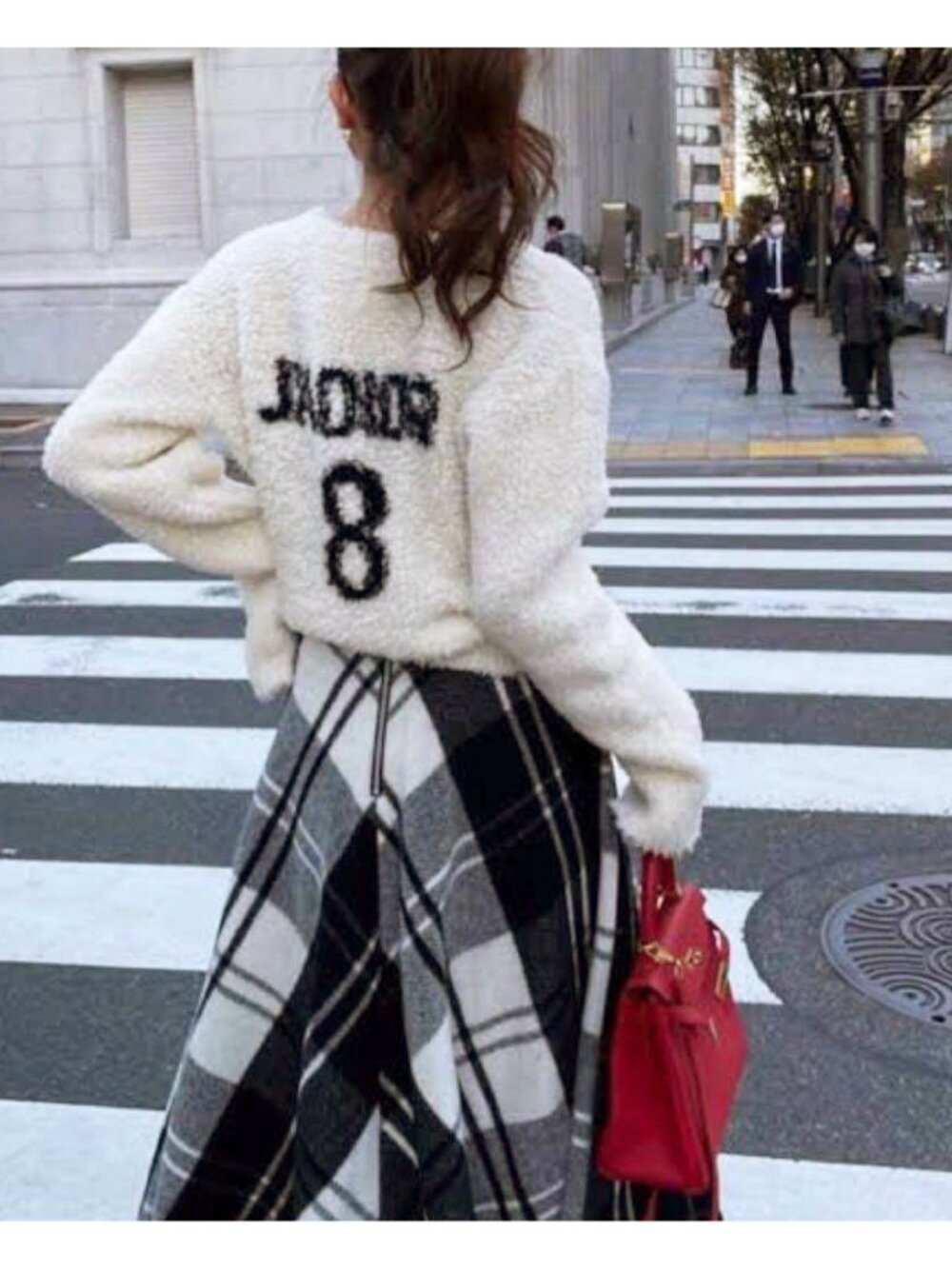 CHRISTIAN DIOR Ivory J'ADIOR 8 Print Wool Bouclé Teddy Knit Top Sweater 38 / 6